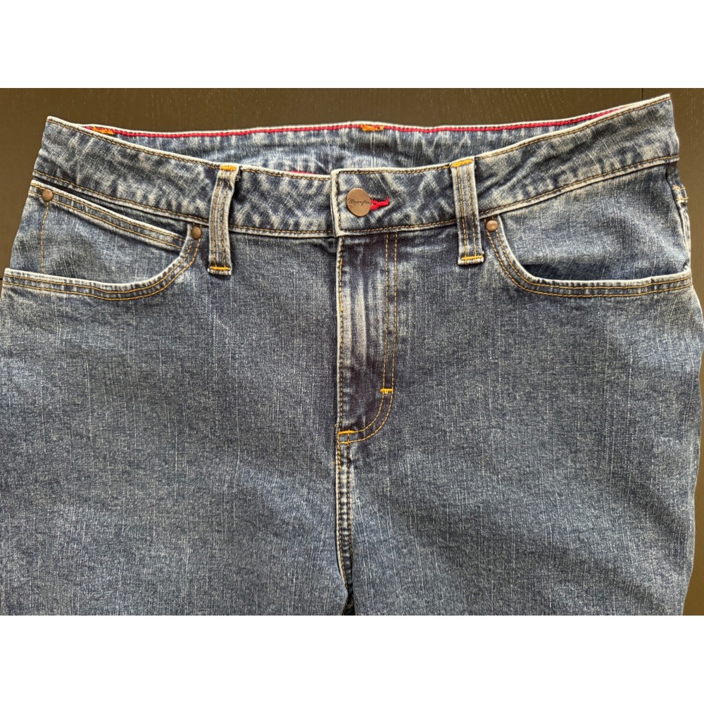 Wrangler Womens Cowboy Cut Slim Fit Stretch Jean‎ Size 9x30* Stone Wash Denim